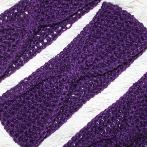 Grape Wine Knotted ear warmer headband NWOT - Picture 5 of 6